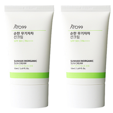 아토99 순한 무기자차 선크림 SPF 50+ PA++++, 50ml, 2개