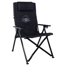 CAMPING ACE 野樂 黑森戰術6段躺椅 ARC-8TB, 附1200D牛津布收納背包, 武士黑, 1個