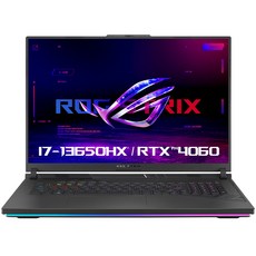 에이수스 2023 ROG 스트릭스 G18 지포스 RTX 4060, Eclipse Gray, 코어i7, 1TB, 16GB, Free DOS, G814JV-N5010