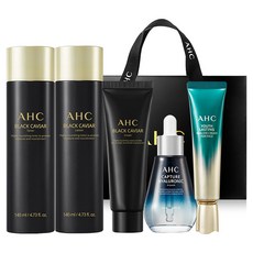 AHC 黑魚子醬青春護理組+購物袋, 1組