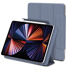 신지모루 마그네틱 폴리오 애플펜슬 커버 태블릿PC 케이스, 라벤더 퍼플