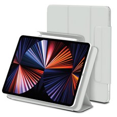신지모루 마그네틱 폴리오 애플펜슬 커버 태블릿PC 케이스, 웜 그레이