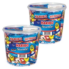 HARIBO 明星總動員Q軟糖, 1kg, 2罐