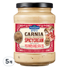 폰타나 카르니아 베이컨 앤 머쉬룸 스파이시 크림 파스타소스, 430g, 5개