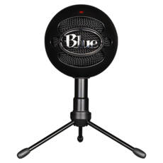 Blue Snowball Ice USB麥克風, 心型收音模式, 復古時尚球型設計, 入門暢銷款, A00122, 黑色