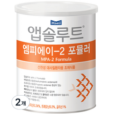 앱솔루트 엠피에이 2 포뮬러 성인분유, 400g, 2개