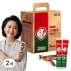 고려산청 6년근 원데이 홍삼 스틱 진세노사이드 대용량 100p, 2개, 1L