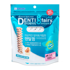 덴티페어리 반려견 덴탈껌 M 중소형견용, 구강청결, 150g, 1개 기능성 양치껌, 1개