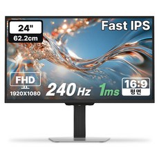 한성컴퓨터 FHD Fast IPS 240Hz 게이밍 모니터 화이트, 62.2cm, TFG24F24PCMW(무결점)