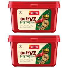 100% 태양초 우리쌀 고추장, 1.8kg, 2개