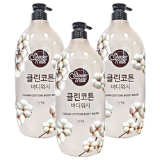 Shower Mate 微風如沐果香沐浴乳 棉花籽香 1200g, 1.2kg, 3瓶
