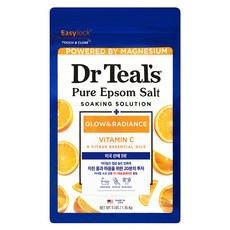 Dr Teal's Pure Epsom鹽維他命C入浴劑 柑橘, 1個, 1.36kg
