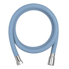 해피달링 리플랜 꼬임 물때 방지 PVC 샤워호스, 2m, 데님블루