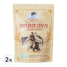 오희숙전통부각 명인 찹쌀 김부각, 80g, 2개