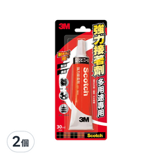 3M Scotch 多用途強力接著劑 30ml 耐水速乾 透明, 2個