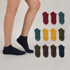 여자발목양말순면컬러