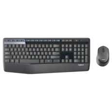 logitech 羅技 無線鍵盤滑鼠組 原廠保固, MK345, 黑色