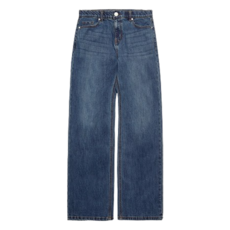 행텐 남성용 히든밴딩 세미와이드 데님팬츠