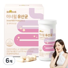 소버스 이너윌 유산균 5.1g, 30정, 6개