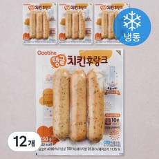 굽네 탱글치킨 후랑크 소시지 (냉동), 150g, 12개