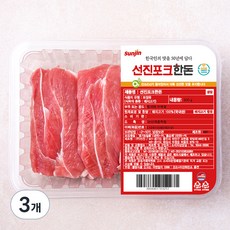 선진포크한돈 뒷사태 수육용 (냉장), 600g, 3개