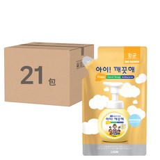 LION 獅王 趣淨 泡泡洗手慕斯補充包, 嬰兒爽身粉香, 200ml, 21包
