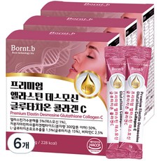 본트비 프리미엄 엘라스틴 데스모신 글루타치온 콜라겐C, 60g, 6개