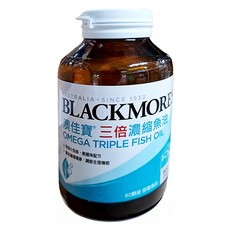 BLACKMORES 澳佳寶 三倍濃縮深海魚油 膠囊食品，900mg Omega-3，無腥味配方，換季保養, 2.3g, 60顆, 1罐