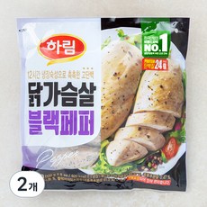 하림 닭가슴살 블랙페퍼 8개입, 800g, 2개