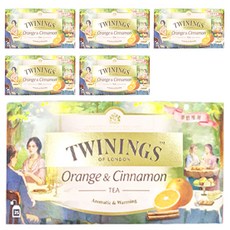 TWININGS 唐寧茶 香橙肉桂茶 25入 茶包, 2g, 25包, 6盒