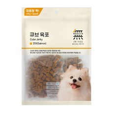 무마진 큐브 육포 강아지 간식 져키, 연어맛, 800g, 1개 연어맛, 1개