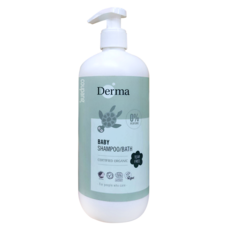 Derma 寶寶有機洗髮沐浴露, 0%香精, 無淚配方, 500ml, 1瓶