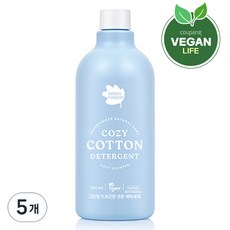 그린핑거포근한코튼세탁세제
 그린핑거 포근한코튼 세탁세제 500ml 5개
