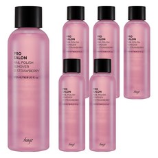 THE FACE SHOP 菲詩小舖 fmgt pro 沙龍指甲卸妝液 01 草莓, 500ml, 6個