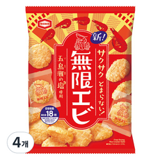 카메다 무겐에비 새우 스낵, 73g, 4개