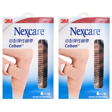 3M Nexcare 自黏彈性繃帶 1584CP 4吋, 2捲