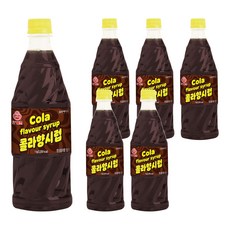 오쉐프 콜라향시럽, 1kg, 6개