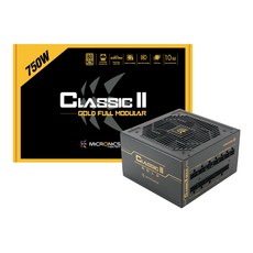 마이크로닉스 Classic II 750W 80PLUS GOLD 230V EU 풀모듈러 ATX 파워 HP1-O750GD-E12F