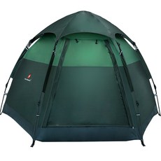 스위스마운틴 헥사돔 원터치 텐트, GREEN, 5인용