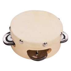 4吋羊皮鈴鼓 打擊樂器 兒童音樂啟蒙教具 節奏樂器, 1個