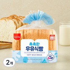 삼립 촉촉한 우유식빵, 330g, 2개