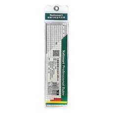Nationart 勾引切割直尺, 專業切割勾引尺 20cm, T05-CR20, 1支