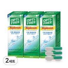 옵티프리 리플레니시 렌즈세정액 420ml 3p + 렌즈케이스 3p, 2세트