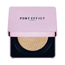 PONY EFFECT 保濕提亮光澤提亮氣墊 Set, 水透光氣墊，拍出韓妞鮮嫩肌，植萃精華油，提亮更服貼，花瓣狀粉體，越拍越水亮, 002 PORCELAIN, 1盒