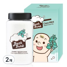 킨더퍼페츠 거품 유아 입욕제 코코민트, 400g, 2개