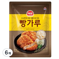 해표 빵가루, 1kg, 6개