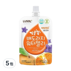 LUSOL 桔梨橘子果凍，富含維生素C、維生素D3，韓國產, 桔梨橘子, 80g, 5包
