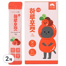 리스펫랩 고양이 하루포캣 신장 영양제, 2개, 유리너리 (비뇨계), 혼합맛(닭고기/연어) - 프롬더셀유레날