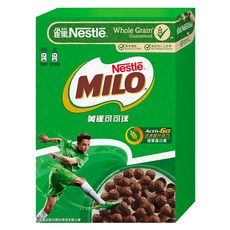 MILO 美祿可可球早餐脆片，含豐富膳食纖維, 35.2%全穀, 330g, 1盒
