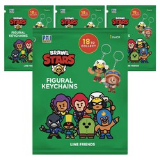 Brawl Stars 公仔鑰匙圈隨機出貨, 4個